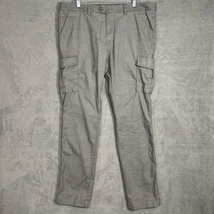 Hugo Boss BOSS Mens Regular Fit Stretch Cargo Pants Gray Size 40R / EU56 Silvert